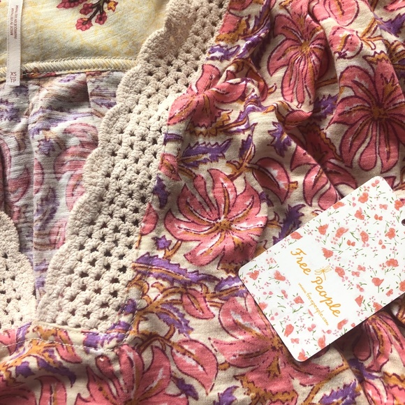 NWT Free People Leilani Floral Printed Top XS - Picture 5 of 7
